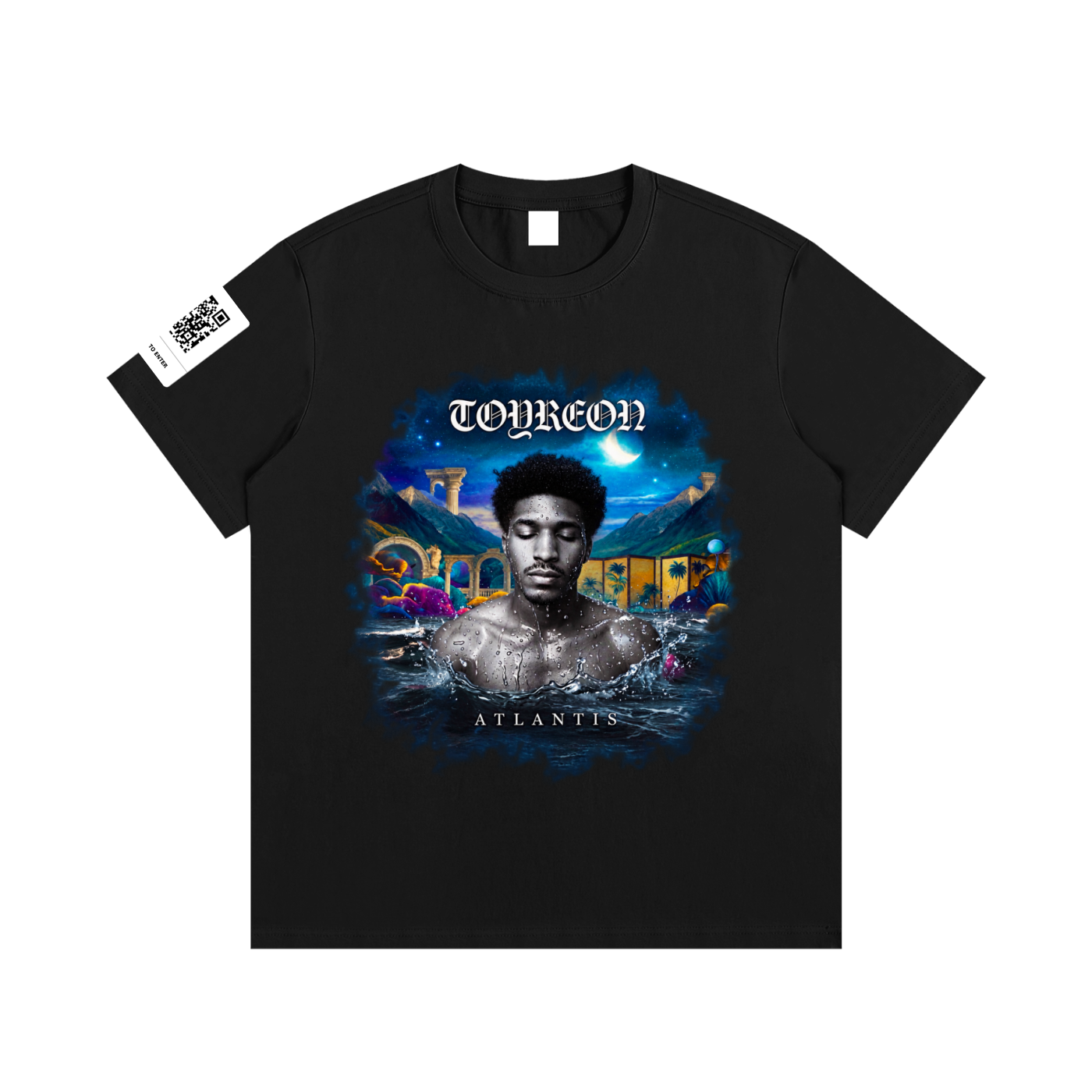 Atlantis cover art t-shirt, front